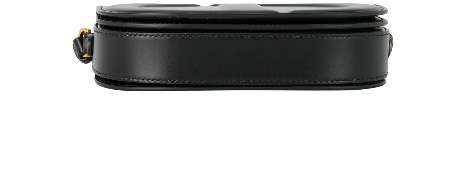 CD Signature Flap Bag, &pound;1,200, Handbags, Black, Leather, Top view